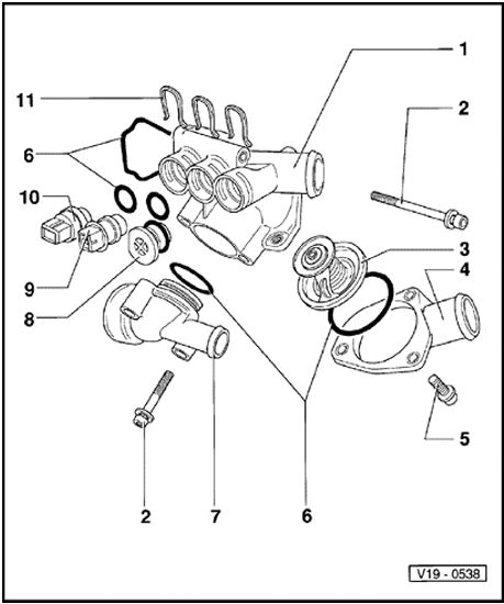 Mercedes thermostat housing torque specs #4